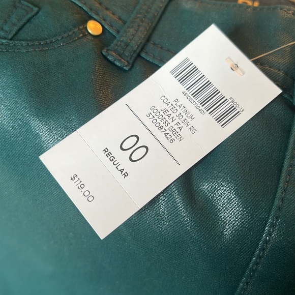 Chicos Platinum Jade Green Slim Leg Pants - Picture 12 of 13